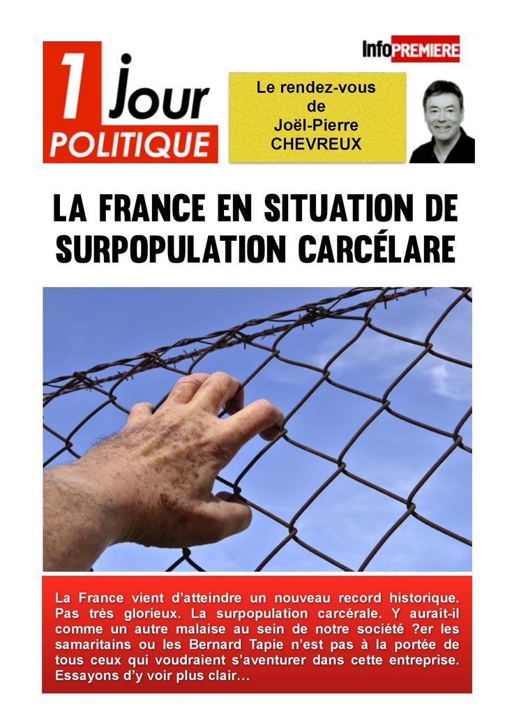 La France en situation de surpopulation carcélare