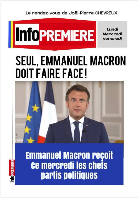 Image : seul, Emmanuel Macron doit faire face...