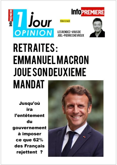 Réforme des retraites :  Macron joue son mandat