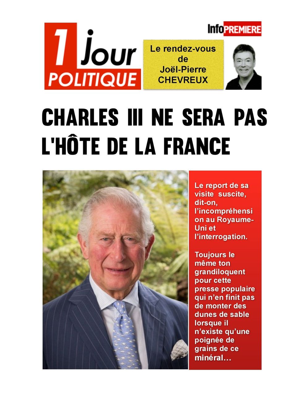Le roi Charles III ne sera pas l’hôte de la France
