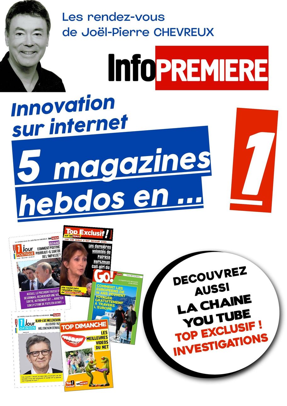 Innovation sur Internet : 5 magazines en 1 avec infopremiere.fr